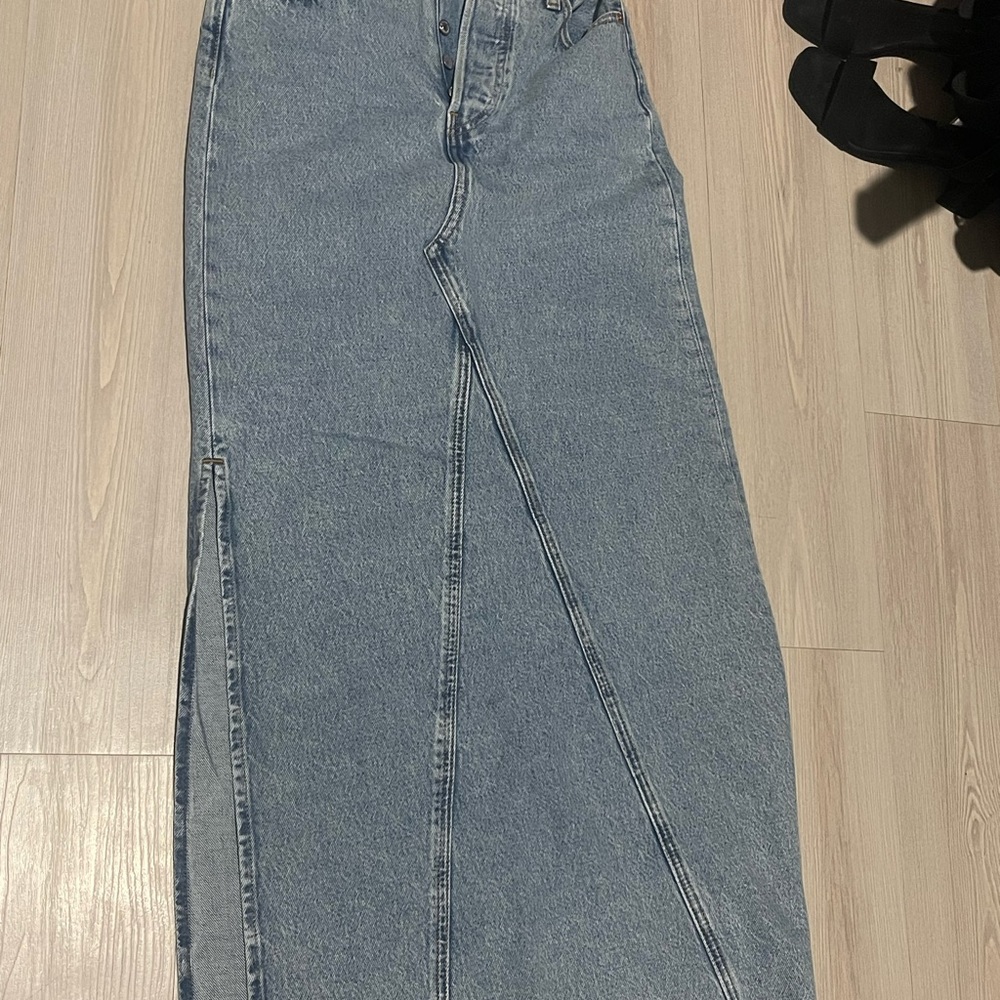 Levi's Blue Maxi Skirt